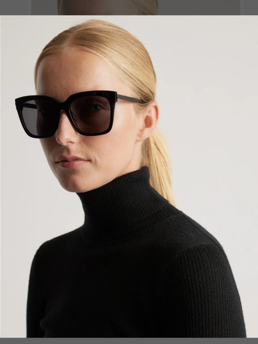 Quince Luca Black Polarized Sunglasses + Accessories